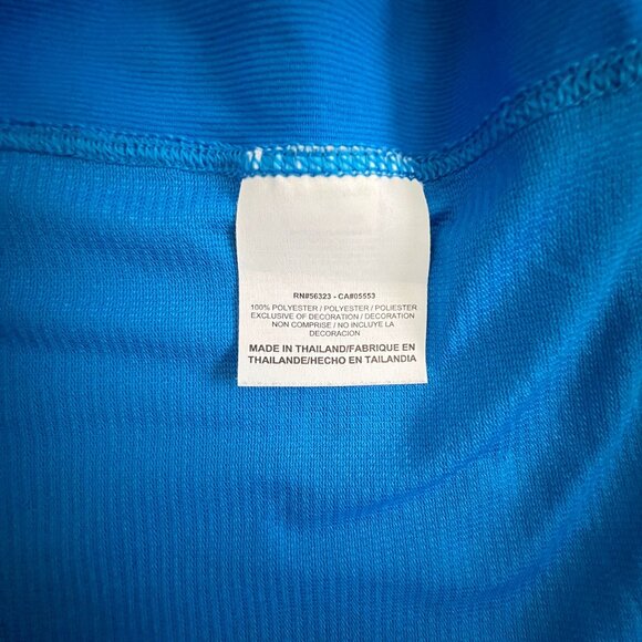 Nike Golf Tour Performance Dri-Fit Pixel Fade Polo Blue 2XL Pocket Swoosh - Picture 5 of 10